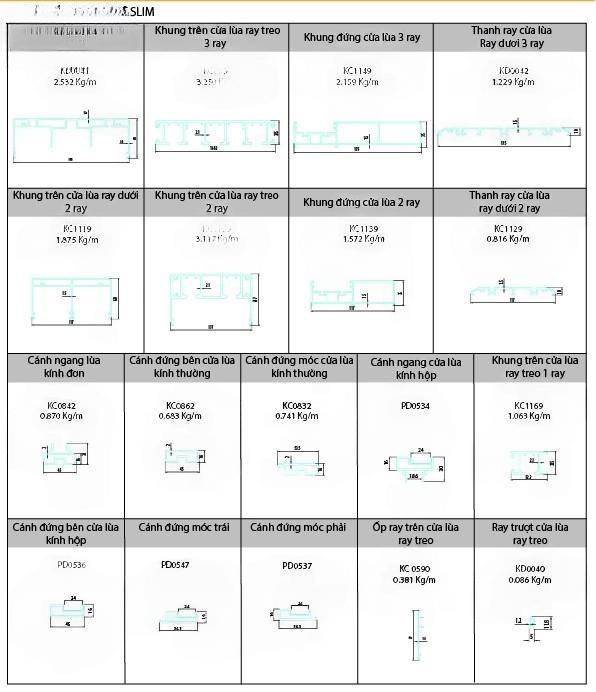 Profile nhôm slim