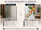 Kính đúc hay kính in: nên chọn loại nào cho vách trang trí