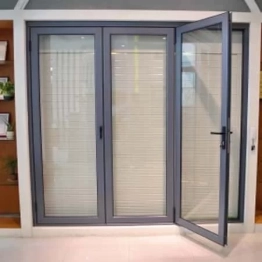 CỬA ĐI MỞ XẾP GẤP KIỂU 3 CÁNH NHÔM XINGFA 