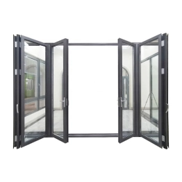 CỬA ĐI XẾP GẤP 8 CÁNH NHÔM HỆ XINGFA NHẬP KHẨU