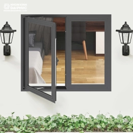 CỬA SỔ NHÔM XINGFA MỞ QUAY 2 CÁNH