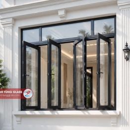 CỬA SỔ NHÔM XINGFA MỞ QUAY 4 CÁNH