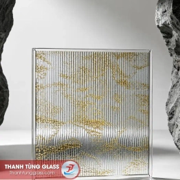 Kính ghép hiệu ứng vân nhũ