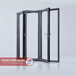CỬA ĐI XẾP TRƯỢT 3 CÁNH NHÔM XINGFA ANOSDISE HỆ 80