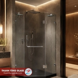 KÍNH PHÒNG TẮM MỞ QUAY 3 TẤM