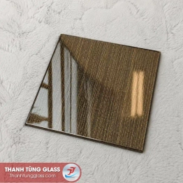 Kính thủy trà ghép lụa