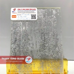 Kính sọc nhỏ ghép lụa