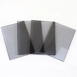 Kính Solar phản quang cường lực màu xám khói