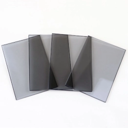 Kính Solar phản quang cường lực màu xám khói