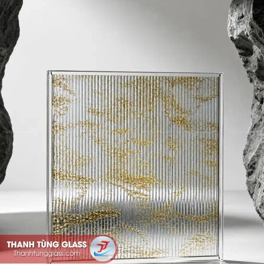 Kính ghép hiệu ứng vân nhũ