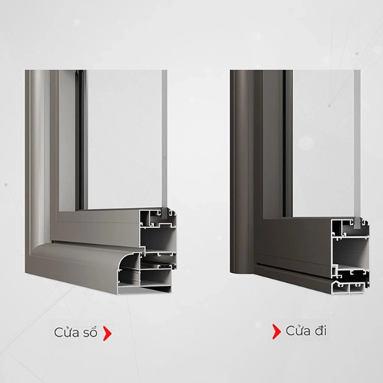 Cửa nhôm Maxpro JP hệ 83
