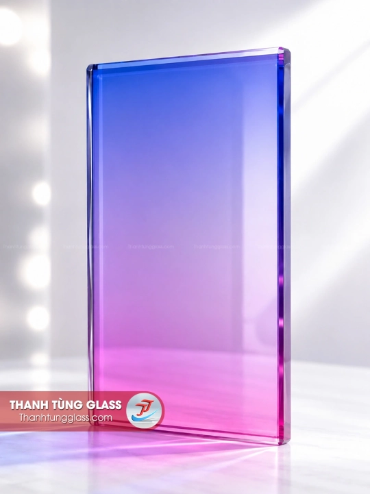 Kính ghép film chuyển màu