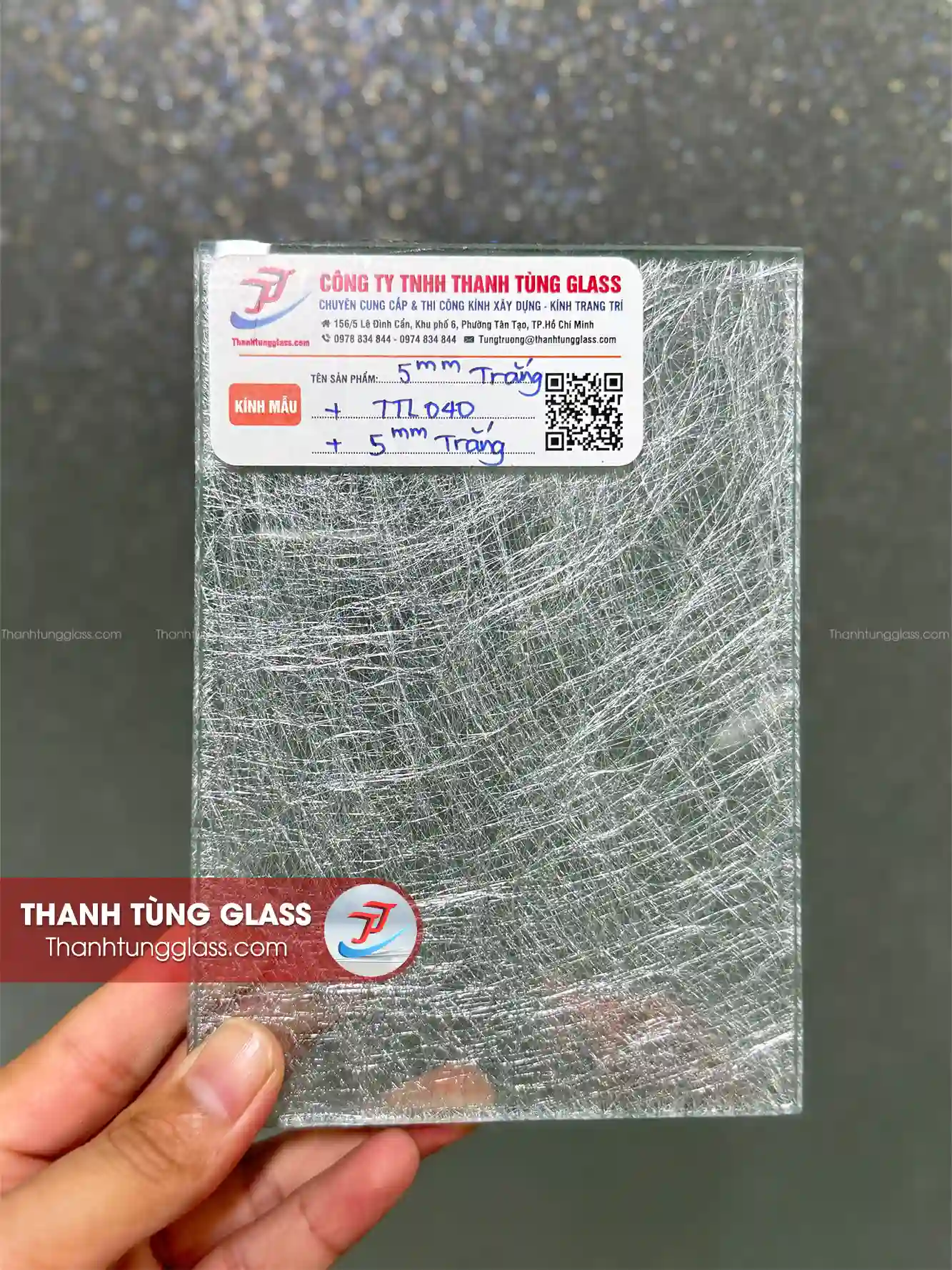 Kính ghép lụa hiệu ứng tơ 