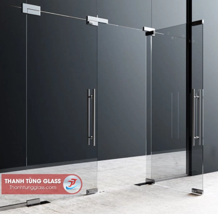 Cửa Kính Cường Lực Bản Lề Sàn