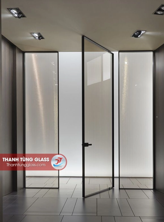 Cửa nhôm slim mở