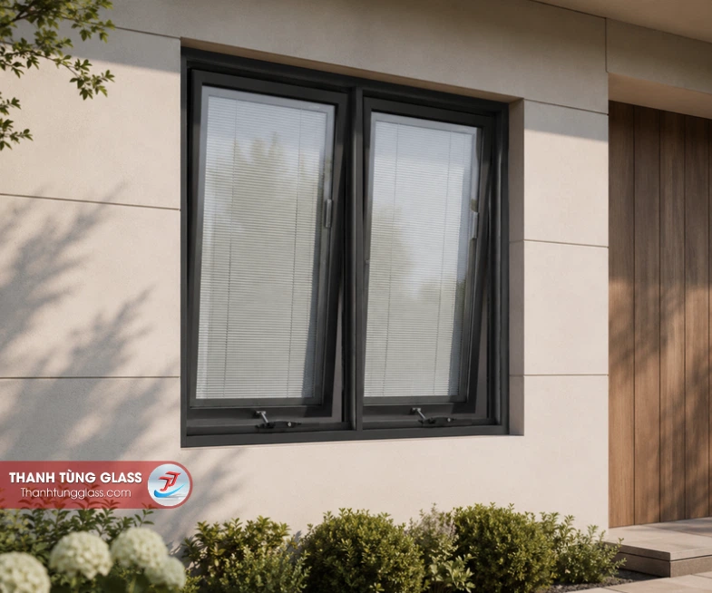 Cửa sổ nhôm xingfa mở hất 2 cánh