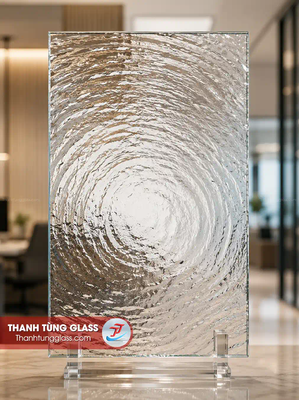 Kính đúc vân gợn nước