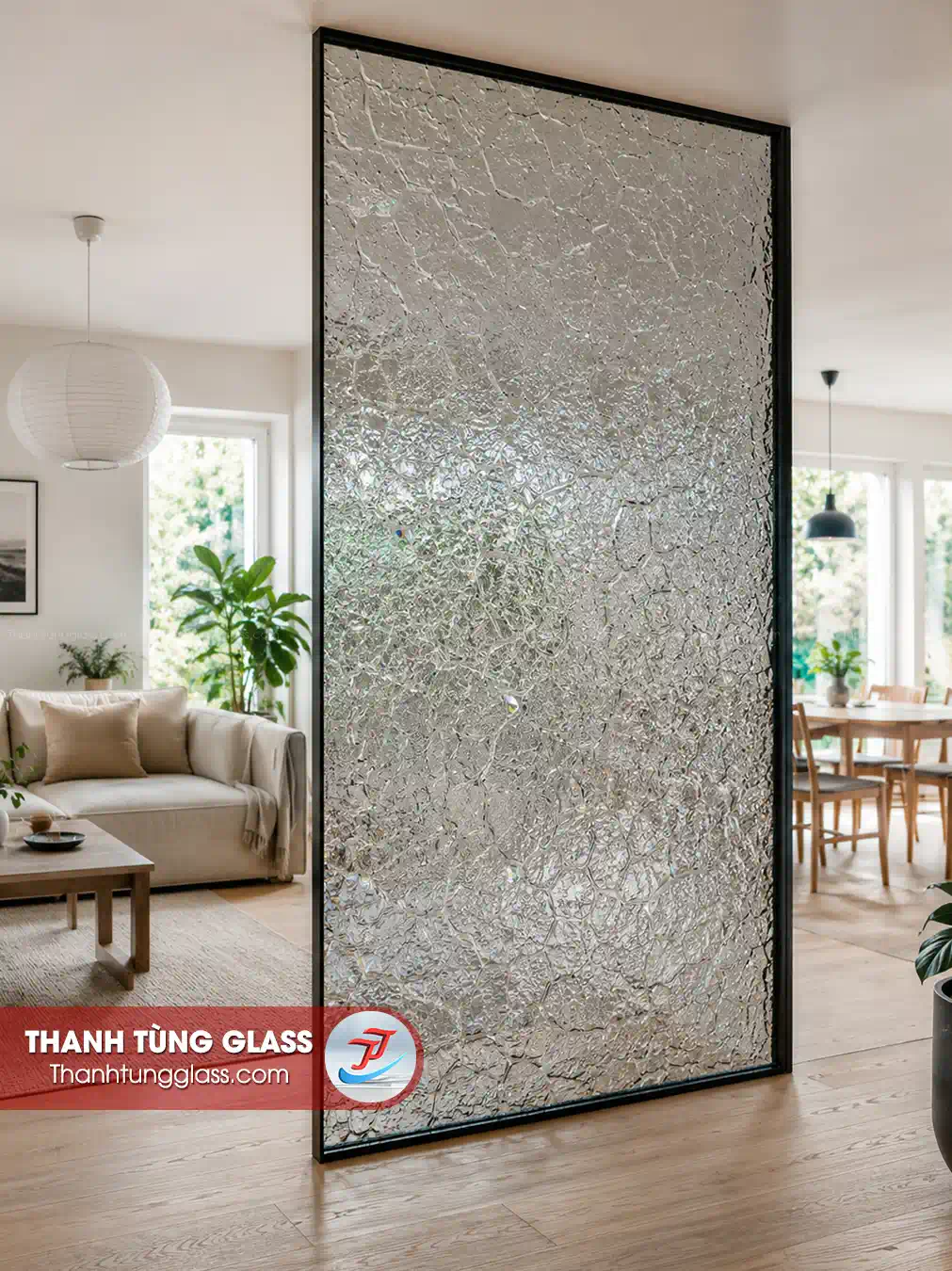 Kính đúc hiệu ứng vân đá