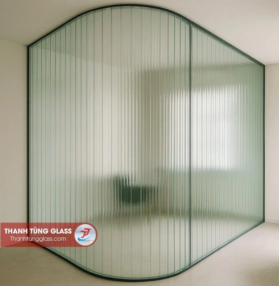 Kính sọc uốn cong