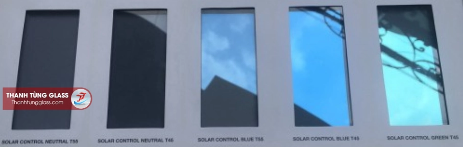Kính phản quang solar màu xám khói