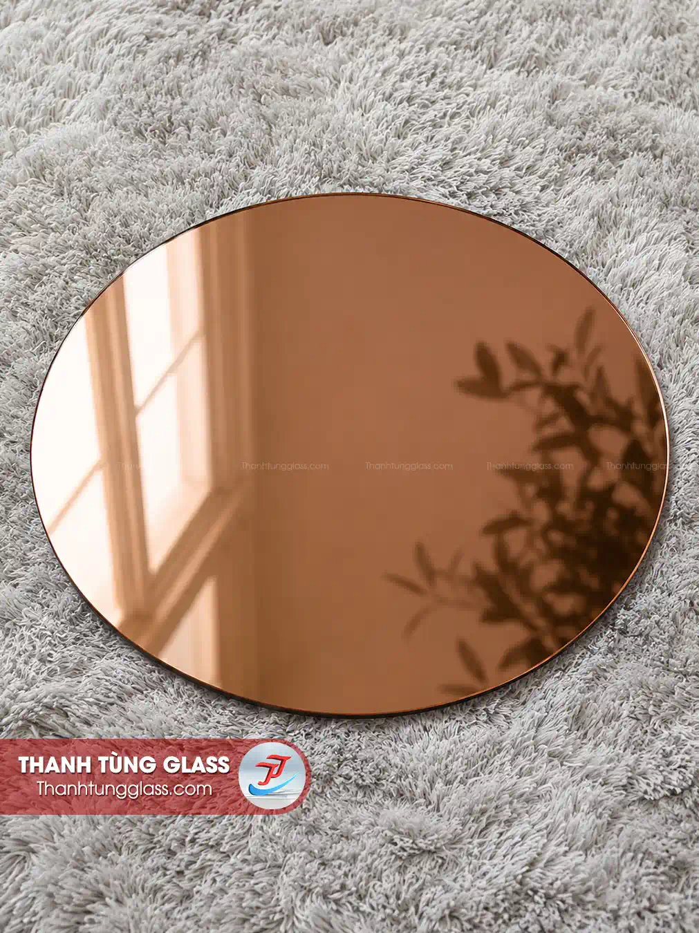 Kính thuỷ mẩu màu trà