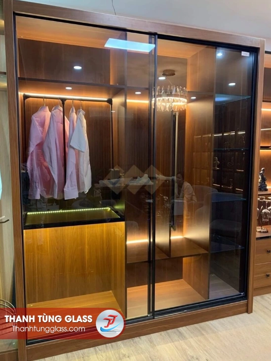 Mẩu tủ cánh kính lùa