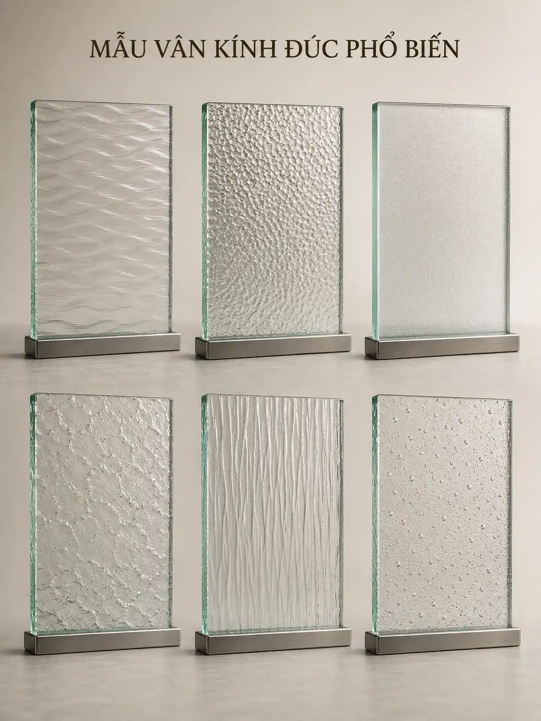 Các loại vân kính đúc phổ biến và cách nhận biết