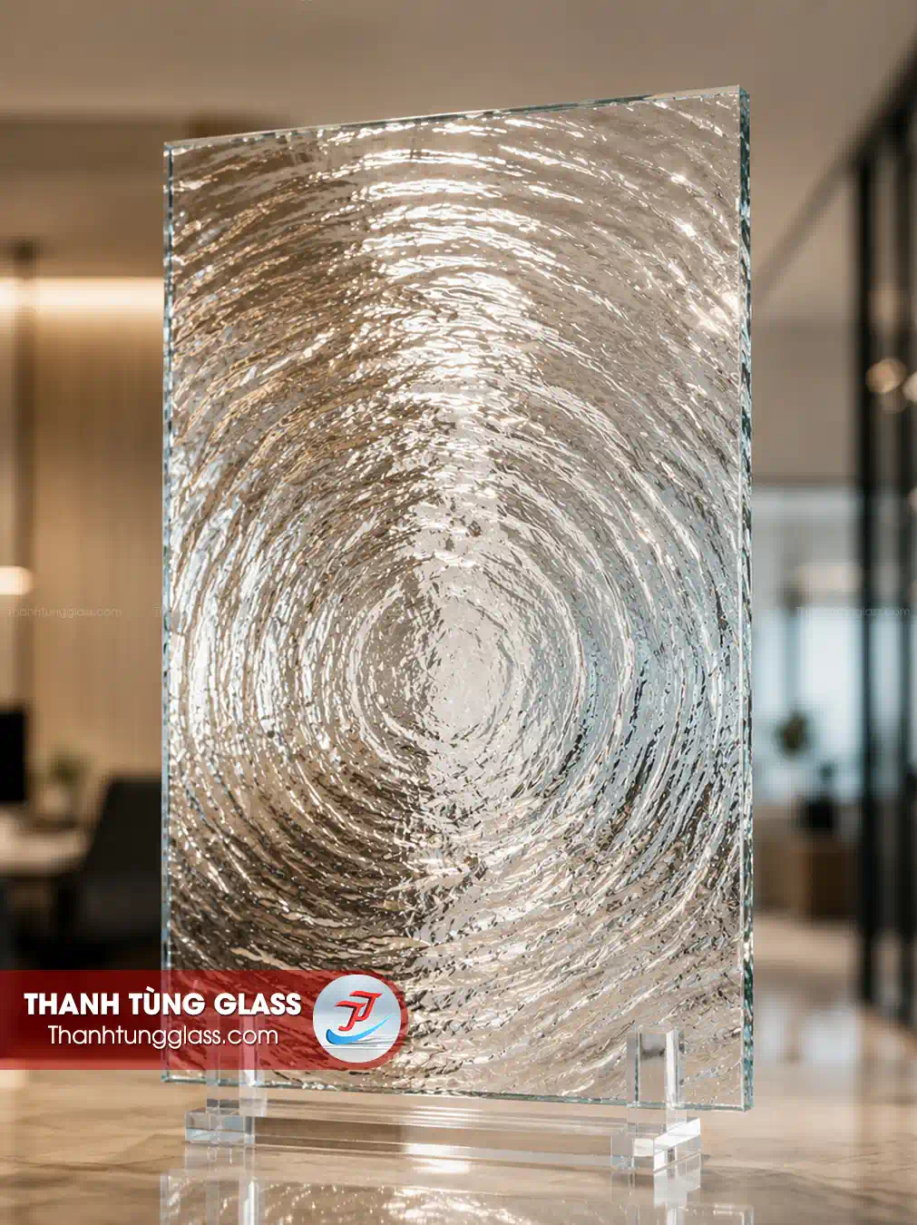Kính đúc gợn nước