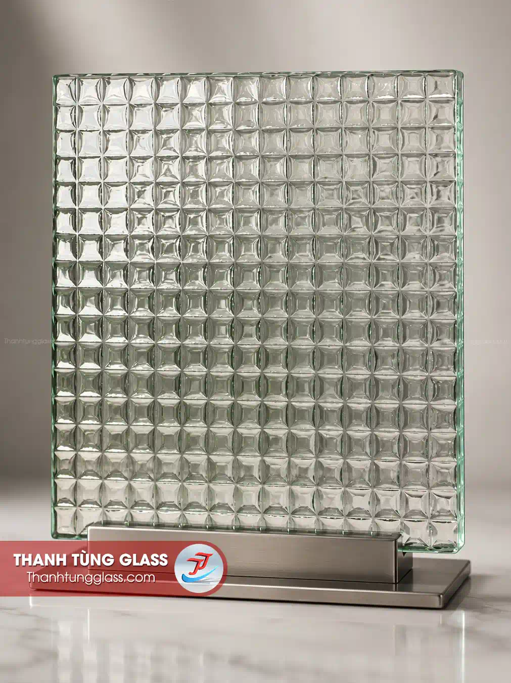 Kính đúc ô vuông
