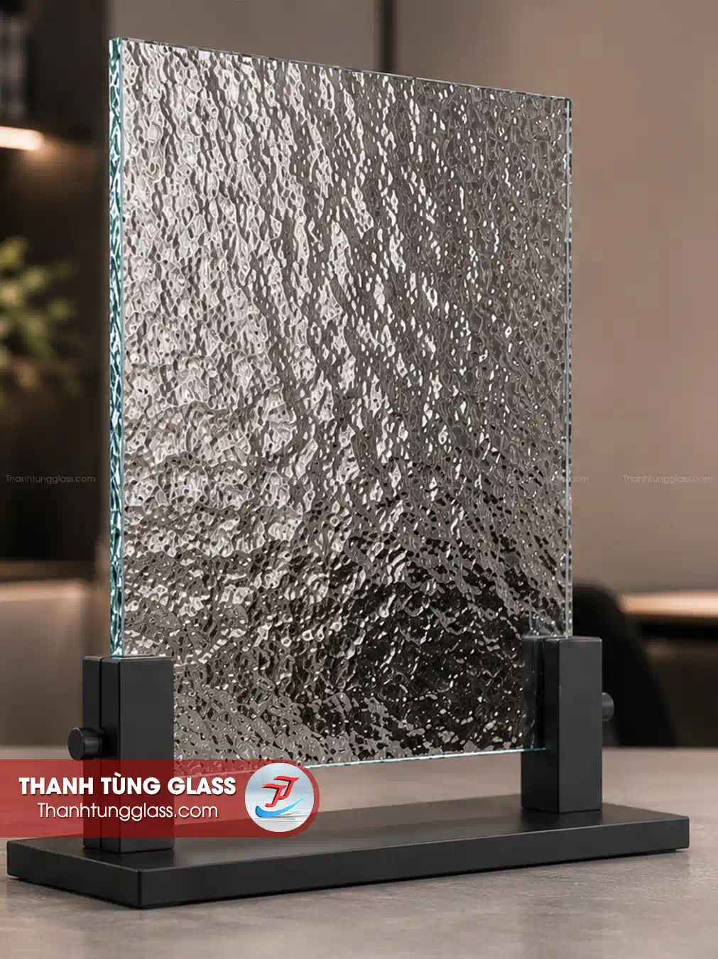 Kính đúc hiệu ứng sần