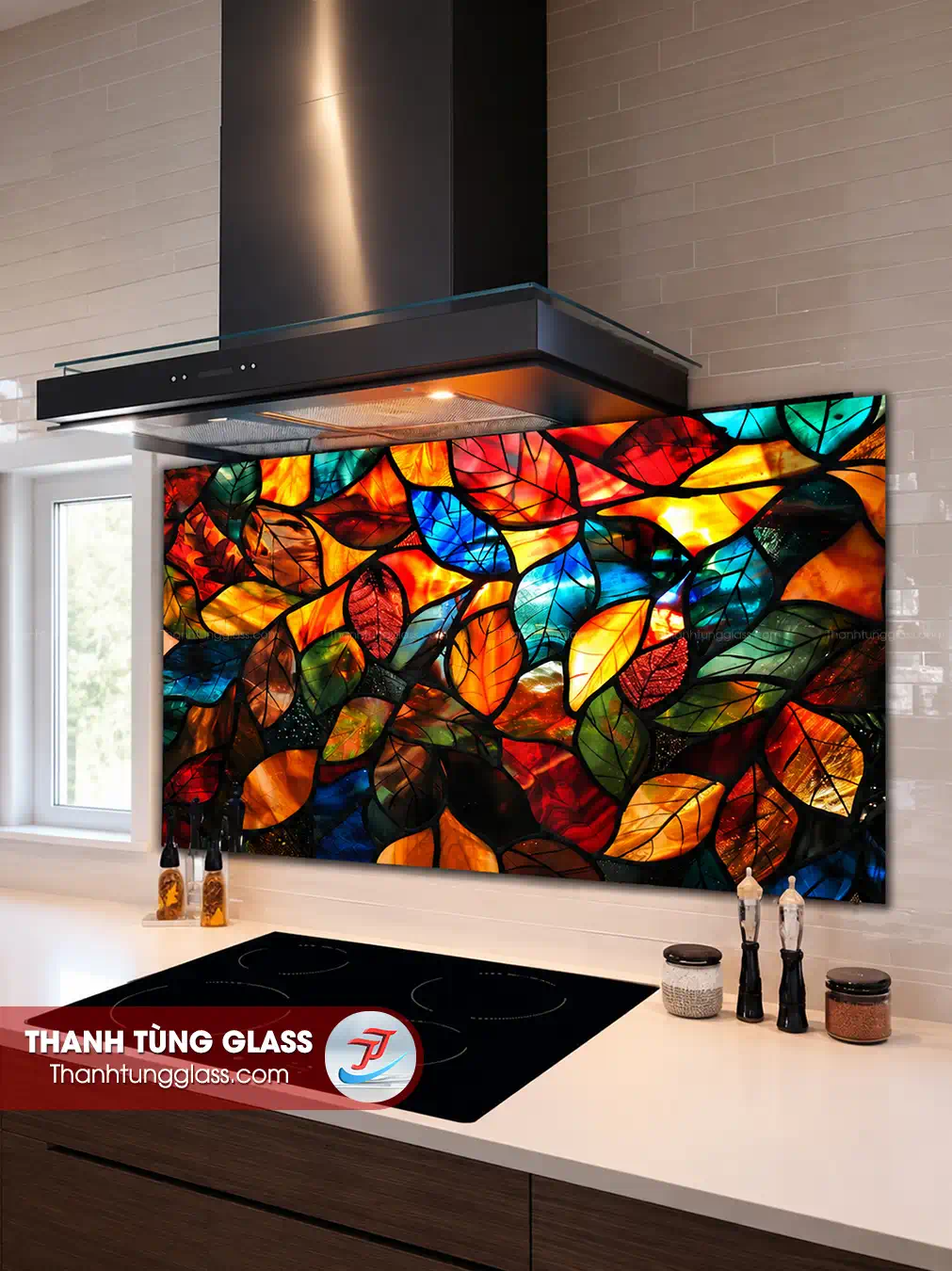KÍNH ỐP BẾP THIẾT KẾ RIÊNG