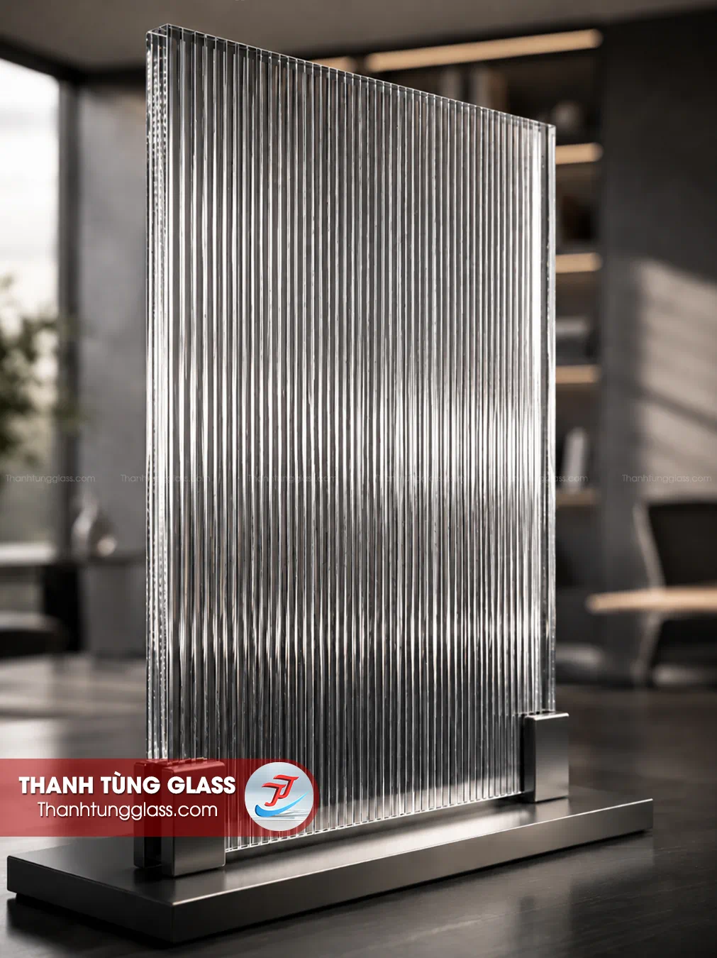 Kính đúc sọc nhỏ
